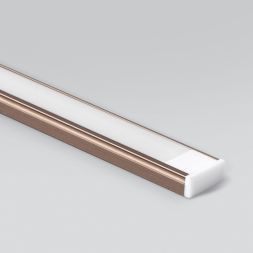 Накладной алюминиевый профиль для светодиодной ленты Elektrostandard LL-2-ALP006 латунь/белый