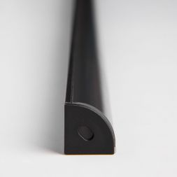 Угловой алюминиевый профиль для светодиодной ленты Elektrostandard LL-2-ALP008 черный/черный
